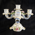 Alboth Kaiser Five Candle Candelabra with Dimensional Flowers # 27405