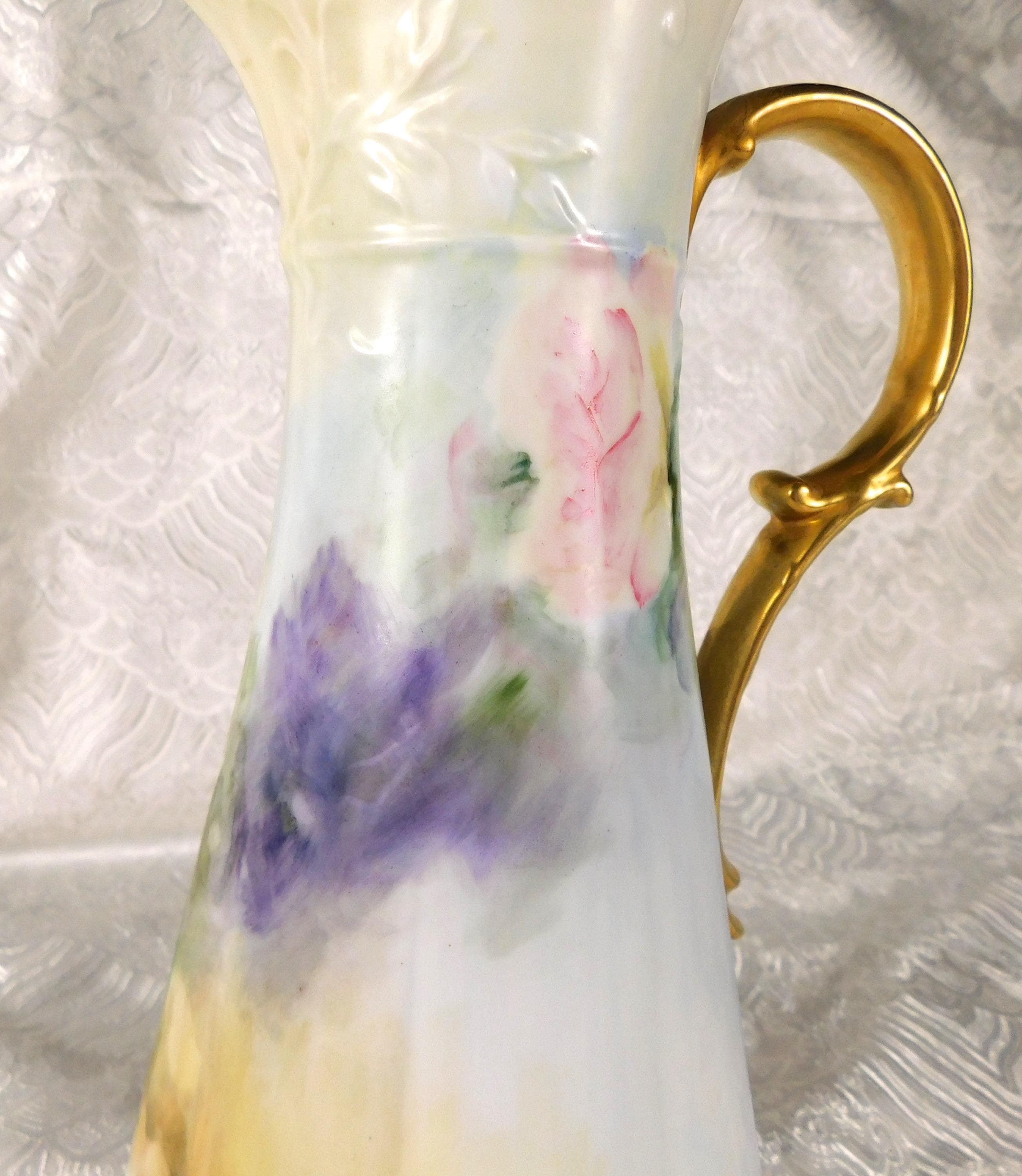 Signed Floral Chocolate Pot with Lid # 27530