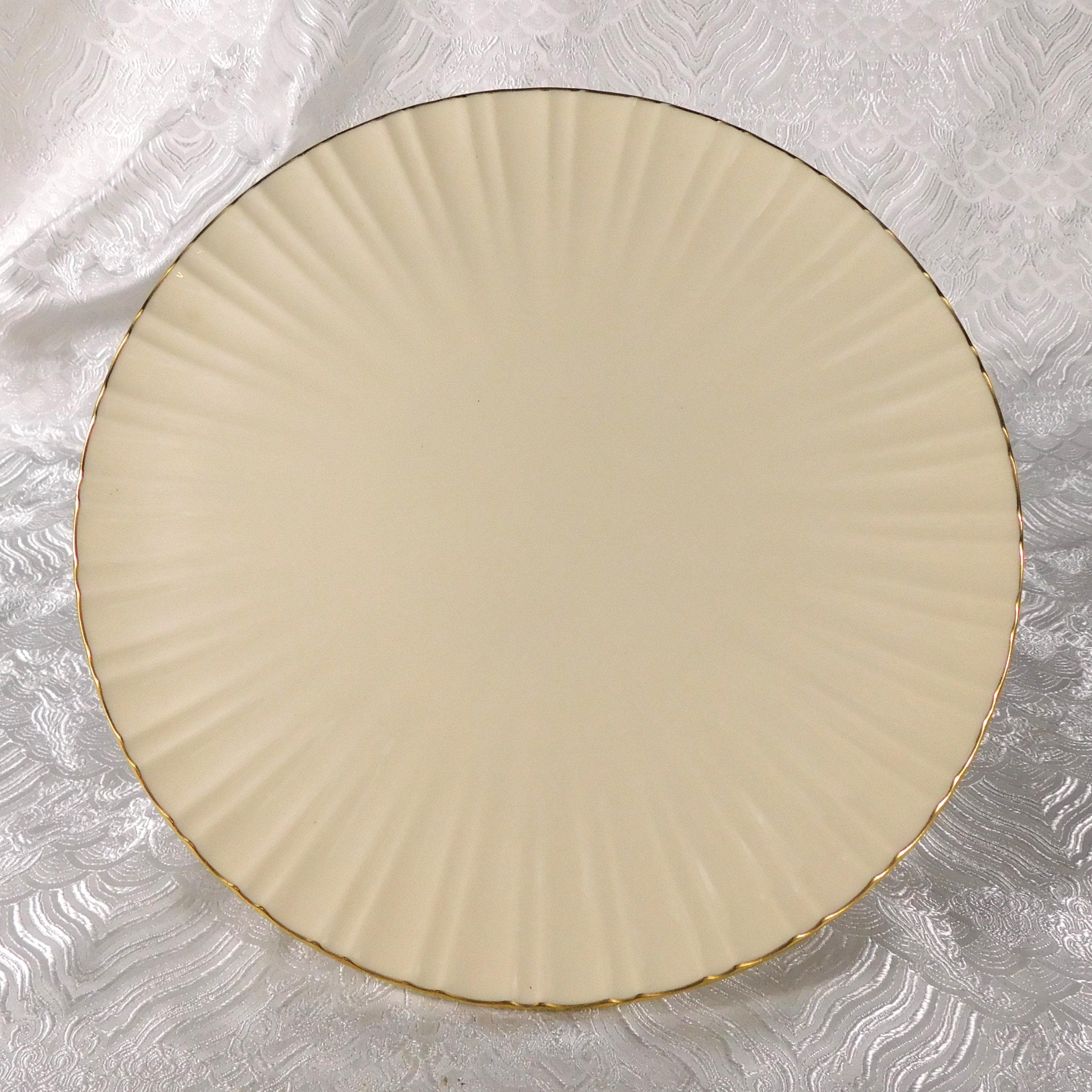 Lenox Fluted Collection Footed Cake Plate # 27488