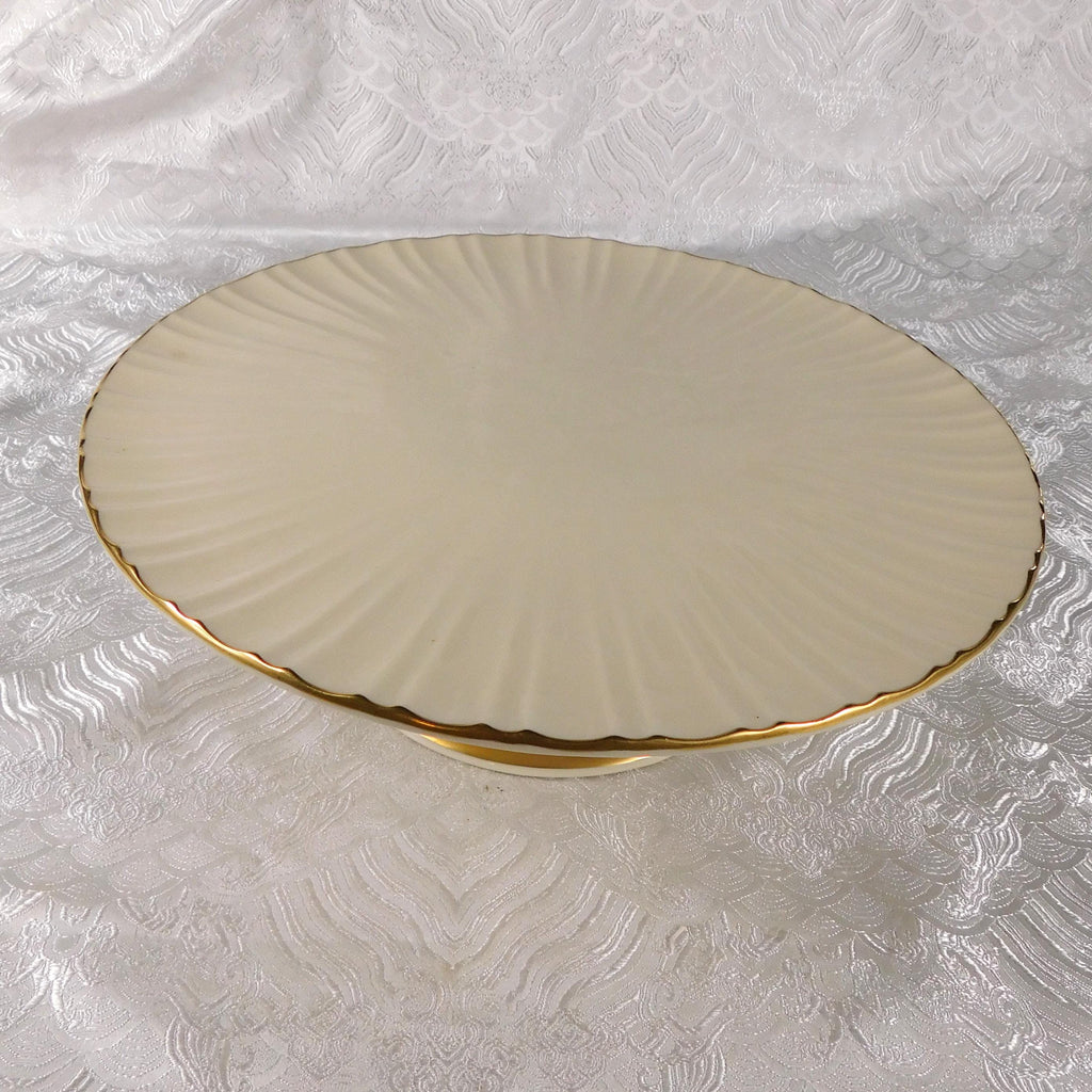 Lenox Fluted Collection Footed Cake Plate # 27488