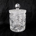 Large Cut Crystal Biscuit Barrel with Matching Lid # 27407