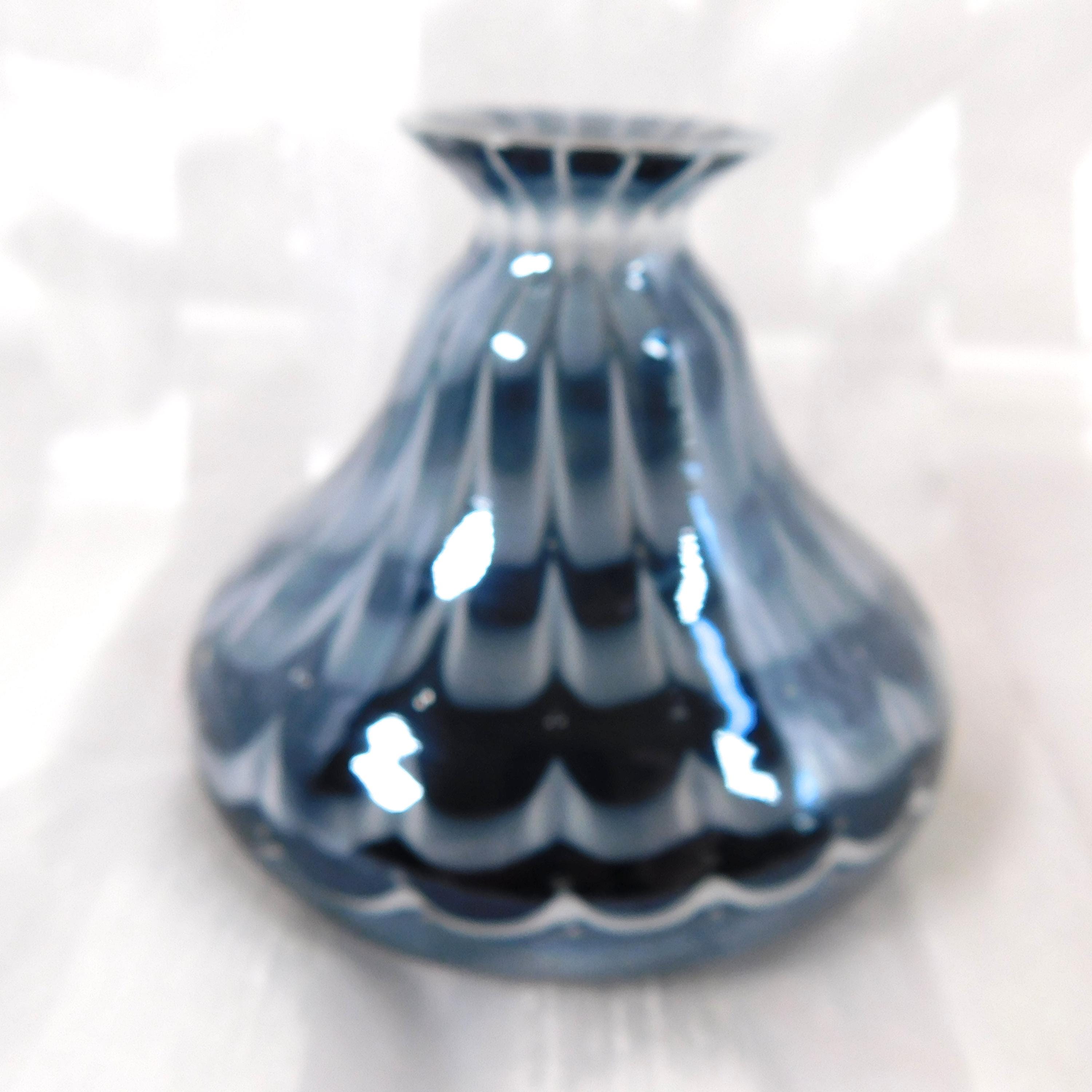 Black White and Gray Art Glass Perfume Bottle # 26257