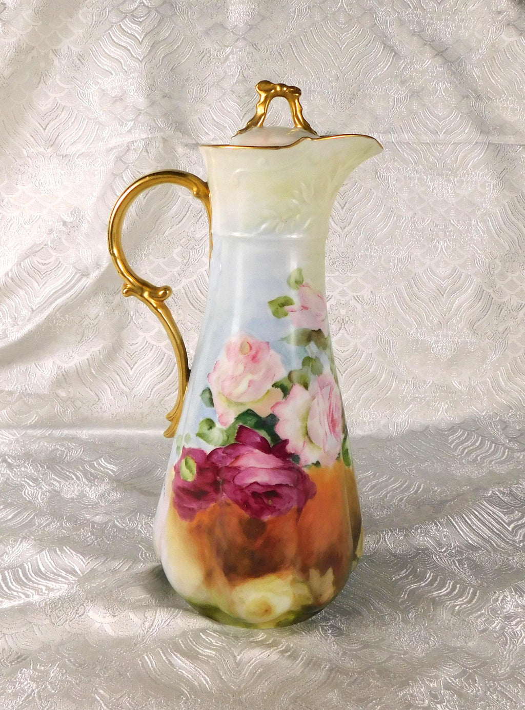 Signed Floral Chocolate Pot with Lid # 27530