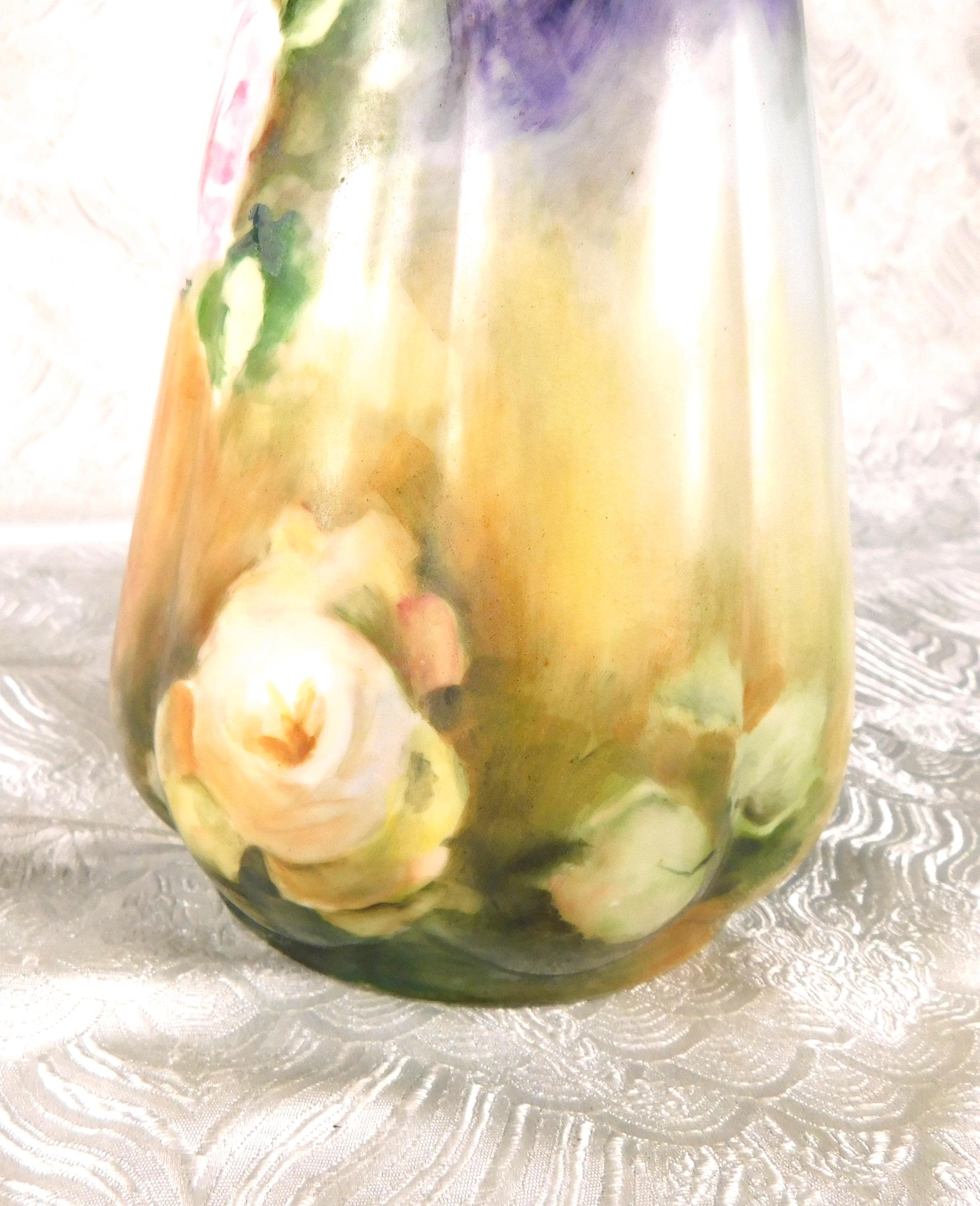 Signed Floral Chocolate Pot with Lid # 27530