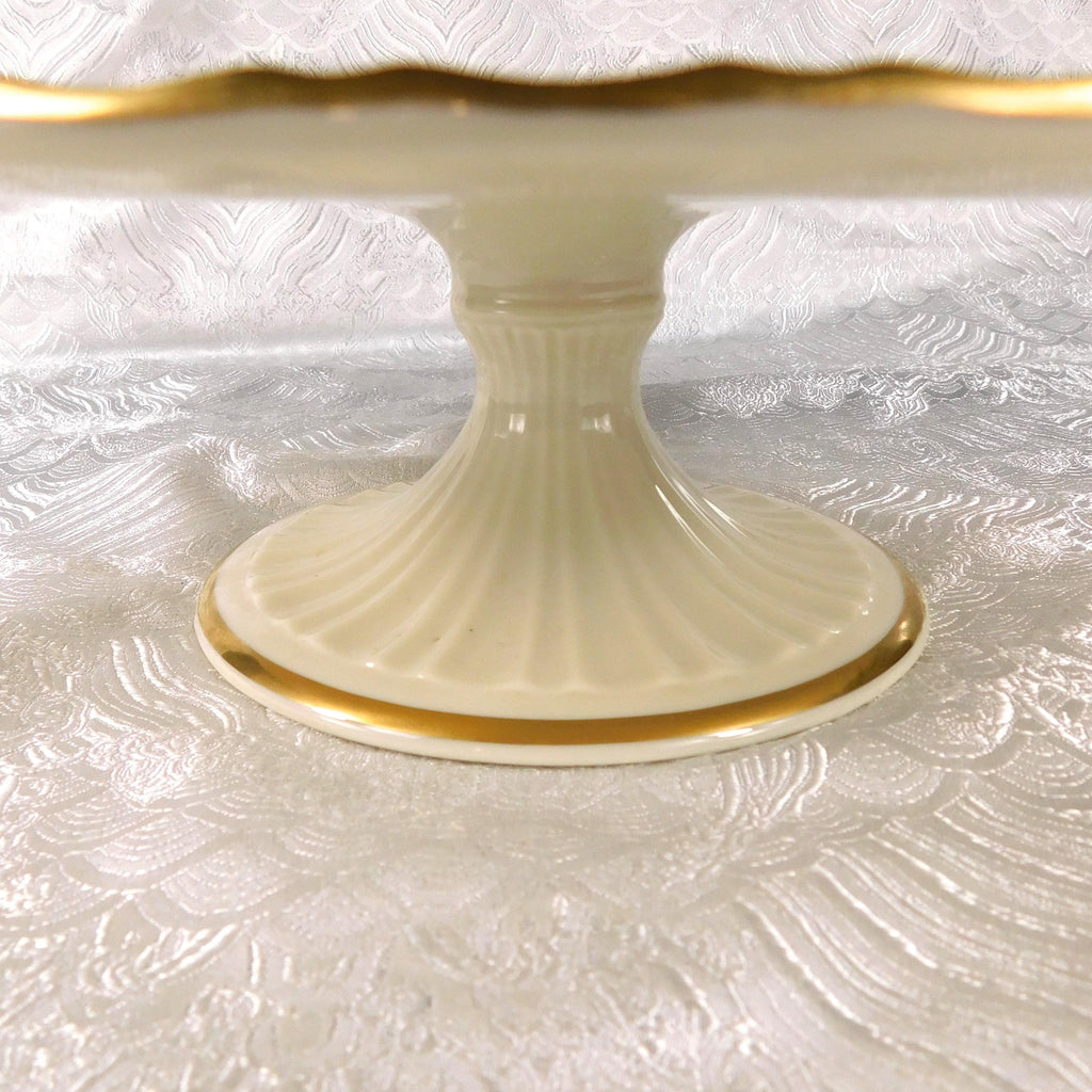 Lenox Fluted Collection Footed Cake Plate # 27488