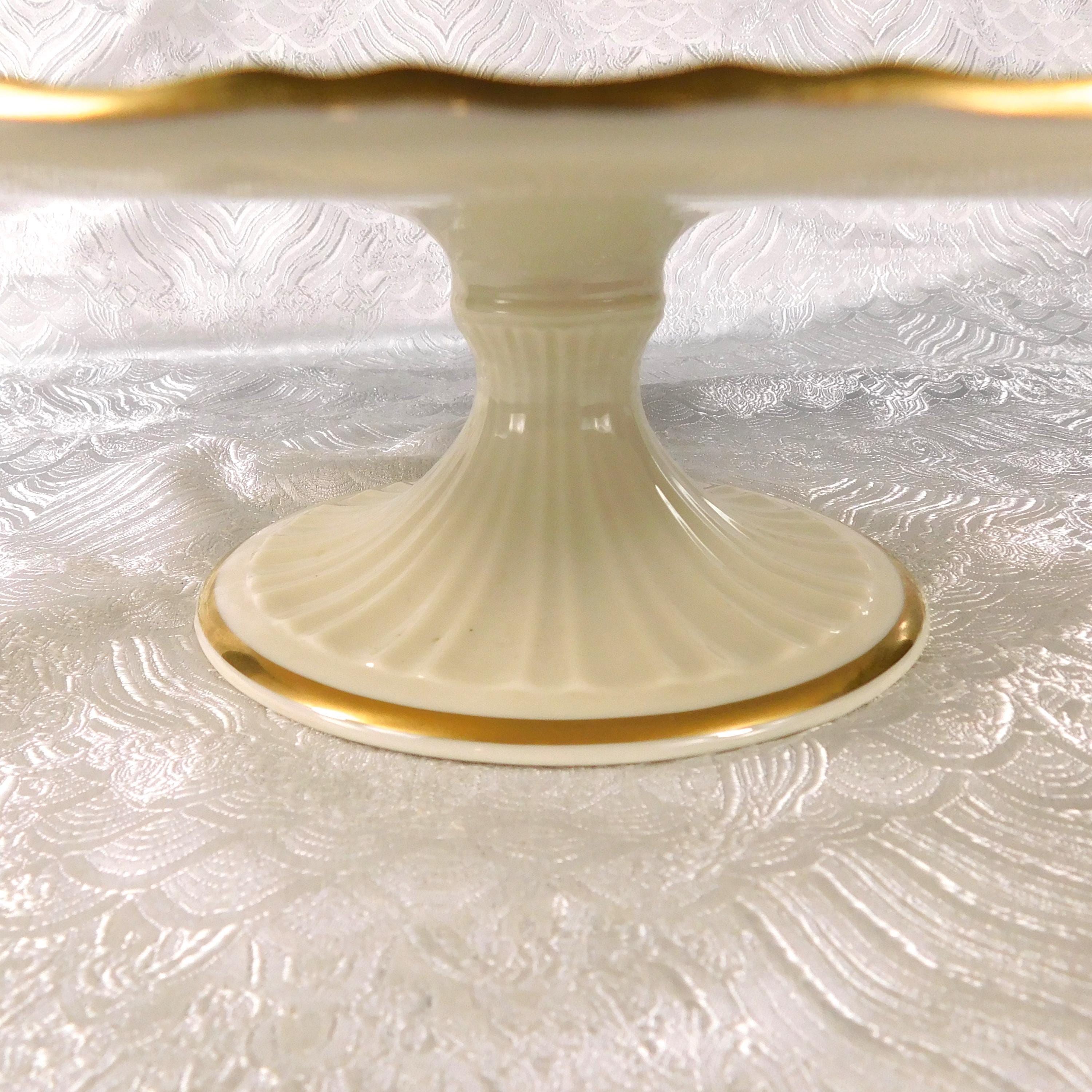 Lenox Fluted Collection Footed Cake Plate # 27488