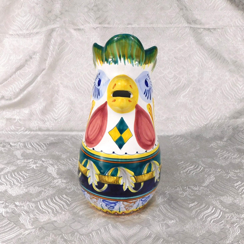 Green and Yellow Rooster Pitcher # 27476