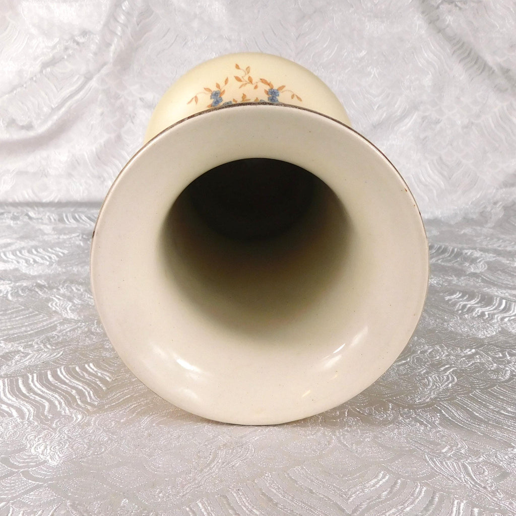 Crown Ducal Large Cream Floral Vase # 27575-Broken