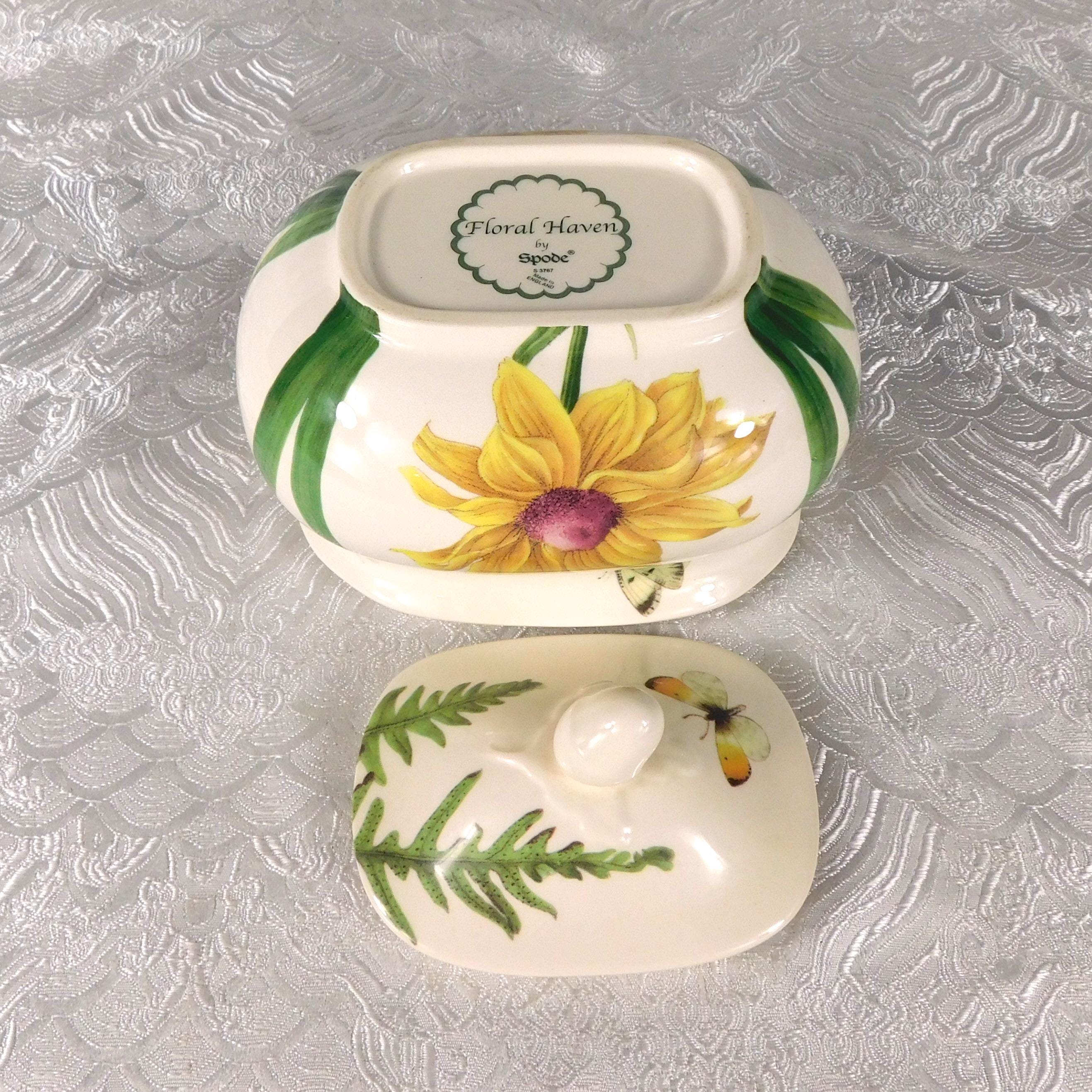 Spode Covered Sugar Bowl in Floral Haven # 27613