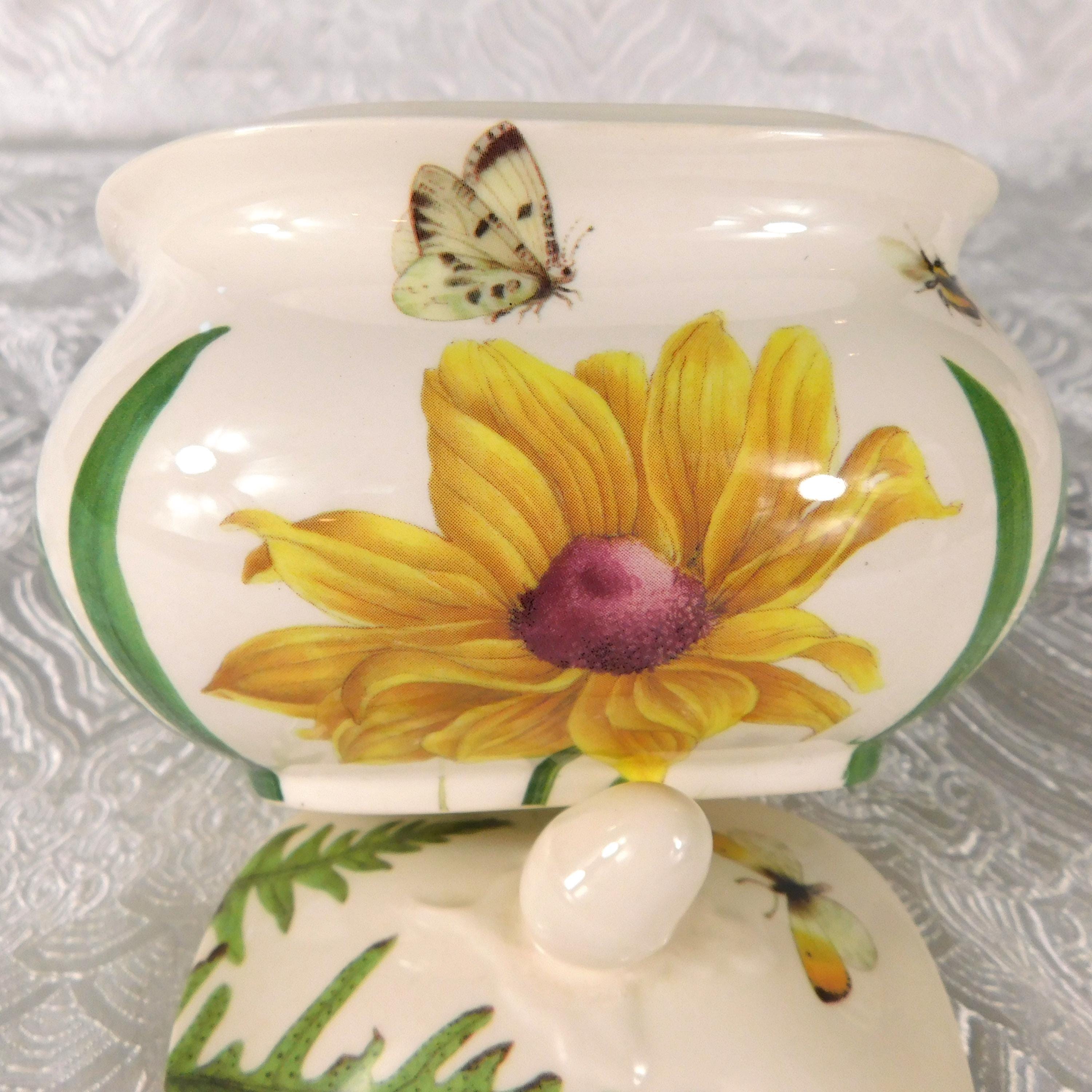 Spode Covered Sugar Bowl in Floral Haven # 27613