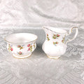 Royal Albert Open Sugar Bowl and Creamer in Winsome # 27612