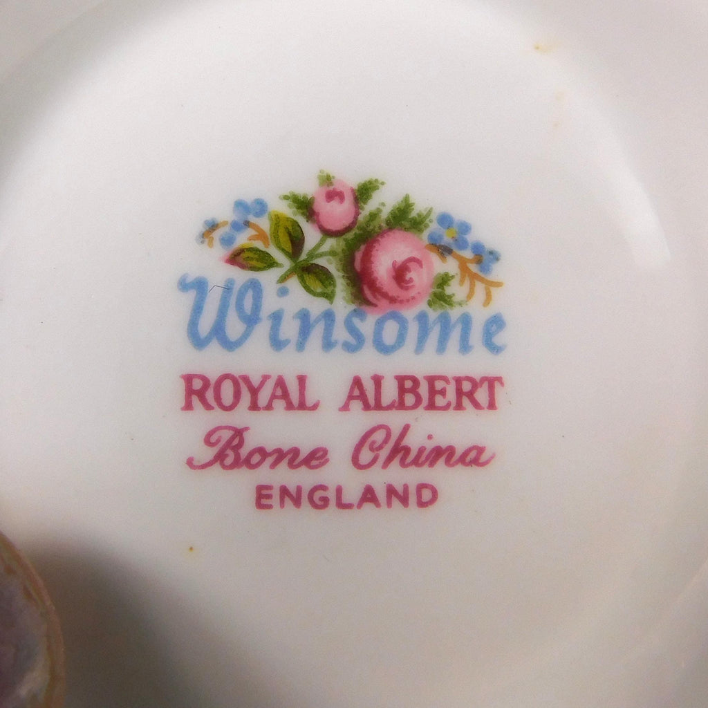 Royal Albert Open Sugar Bowl and Creamer in Winsome # 27612