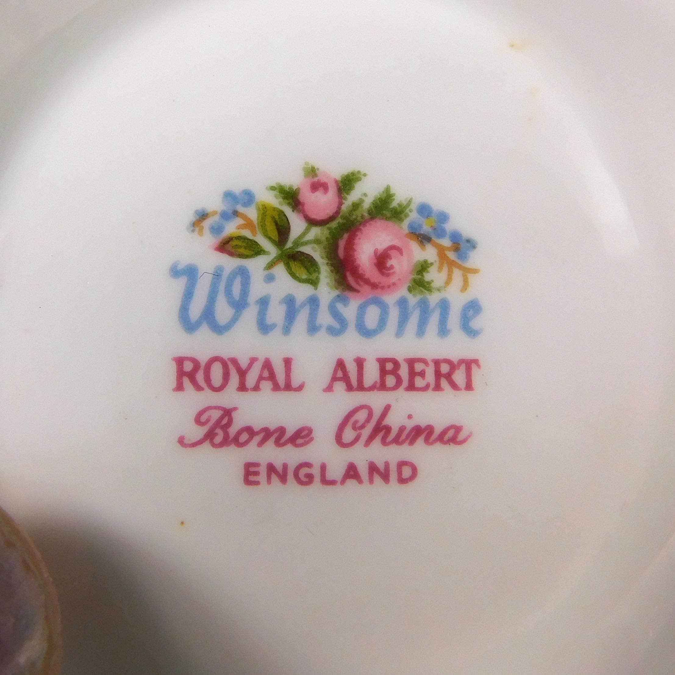 Royal Albert Open Sugar Bowl and Creamer in Winsome # 27612