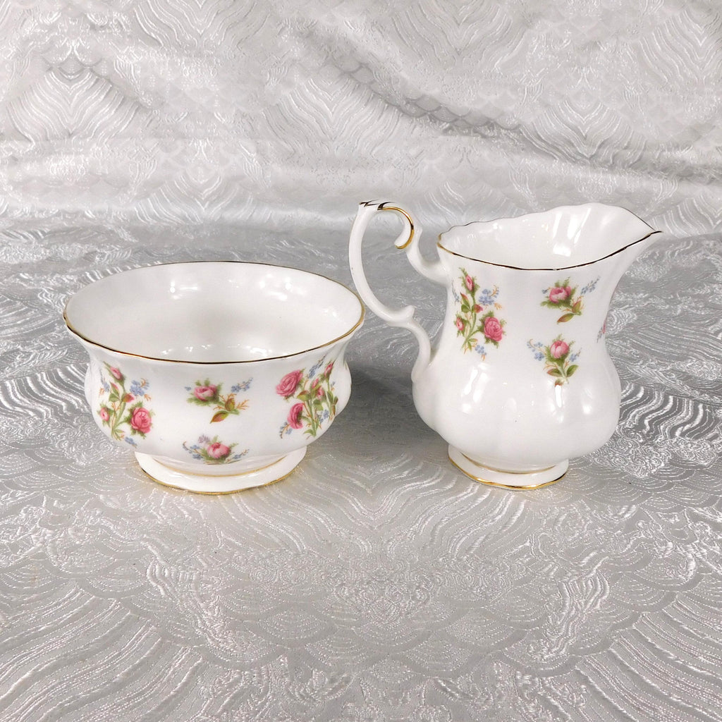 Royal Albert Open Sugar Bowl and Creamer in Winsome # 27612