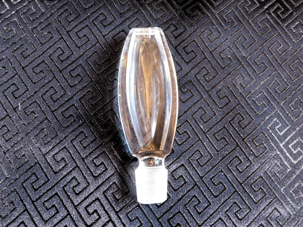 Cut Crystal Perfume Bottle with Matching Stopper # 21157