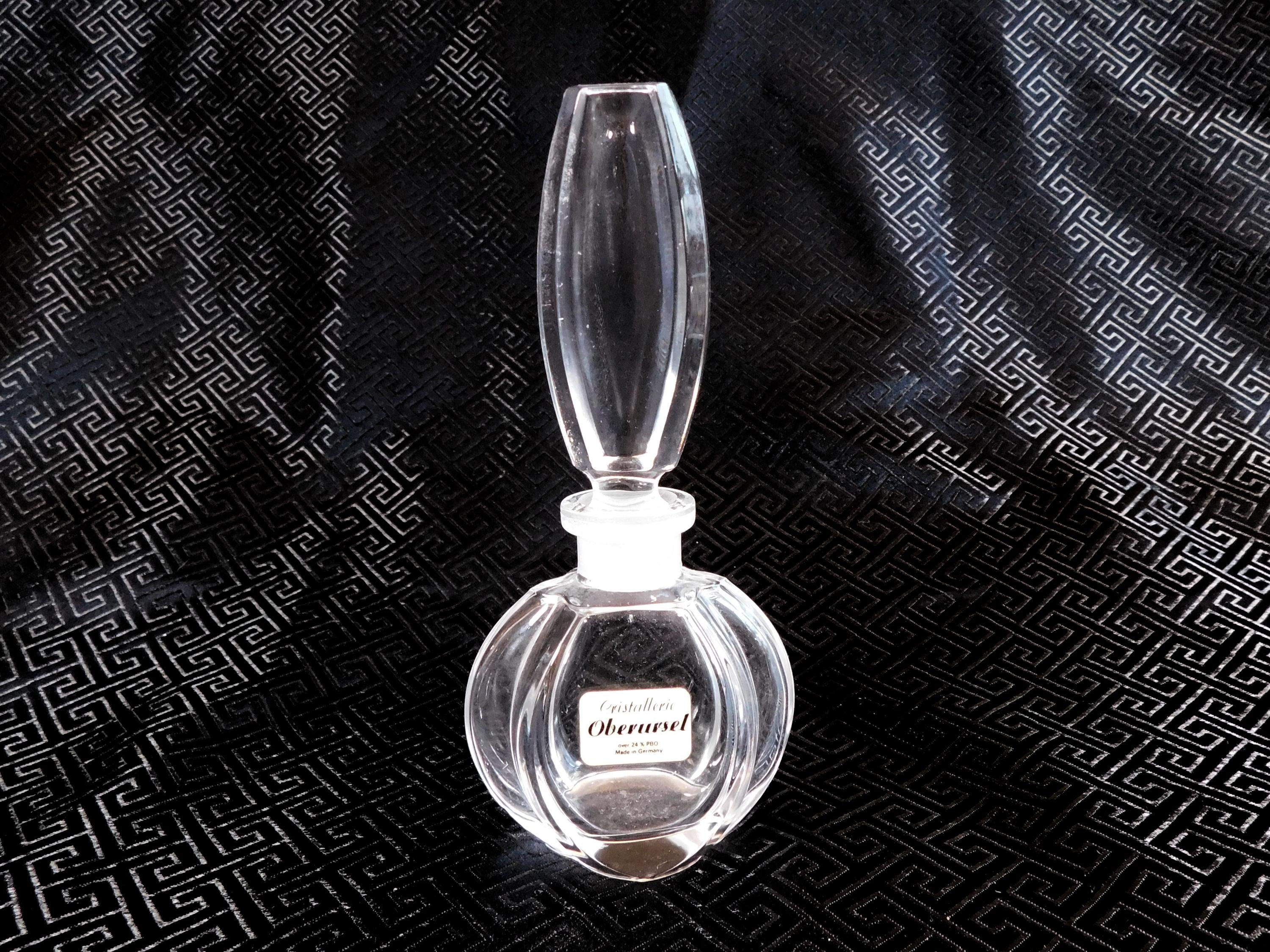 Cut Crystal Perfume Bottle with Matching Stopper # 21157