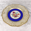 Schumann Floral Plate with Reticulated Rim # 27643