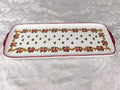 Pink Floral Ceramic Sandwich Tray # 27633