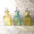 Lot of Three Glass Bottles with Stoppers # 25864