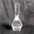Cut Glass Perfume Bottle with Damaged Stopper # 26372