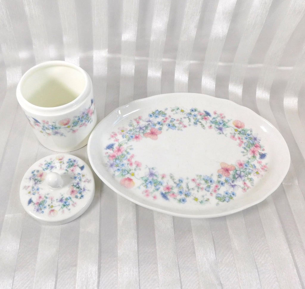Wedgwood Angela Vanity Tray and Covered Ring/Trinket Dish  # 24718