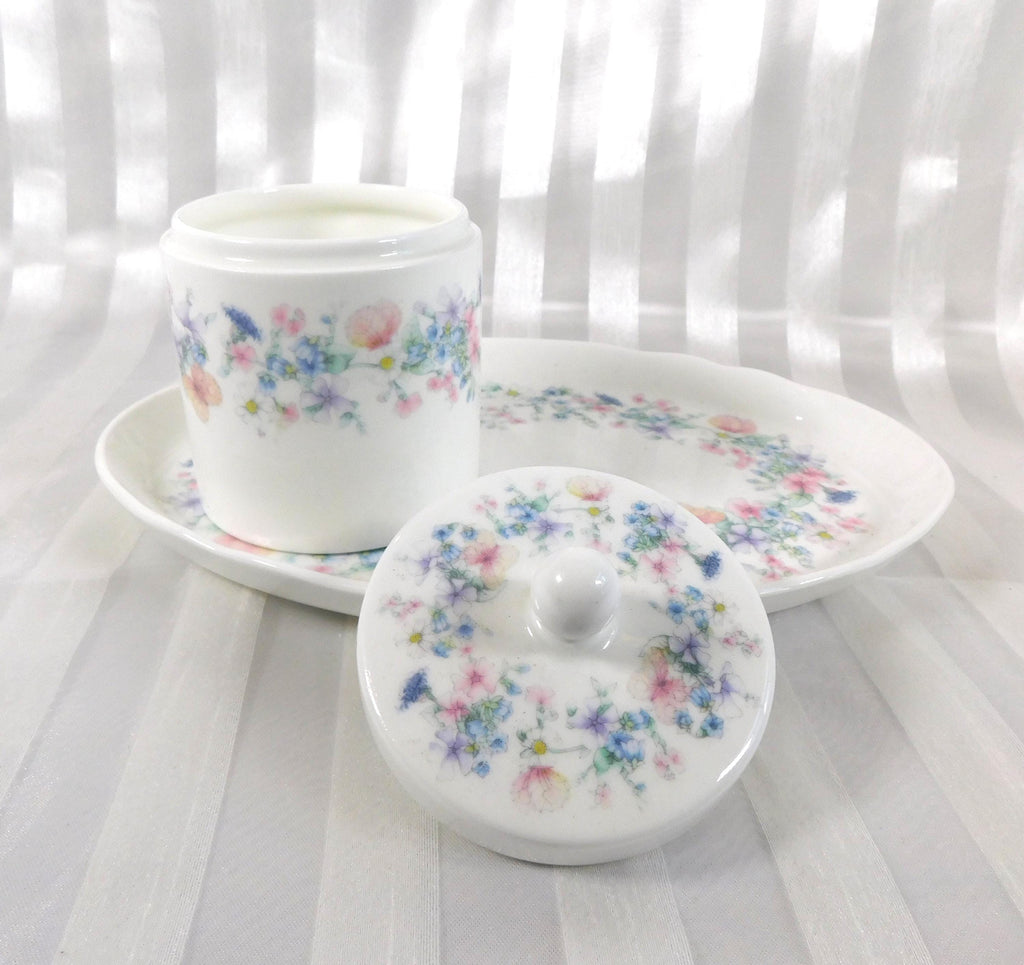 Wedgwood Angela Vanity Tray and Covered Ring/Trinket Dish  # 24718