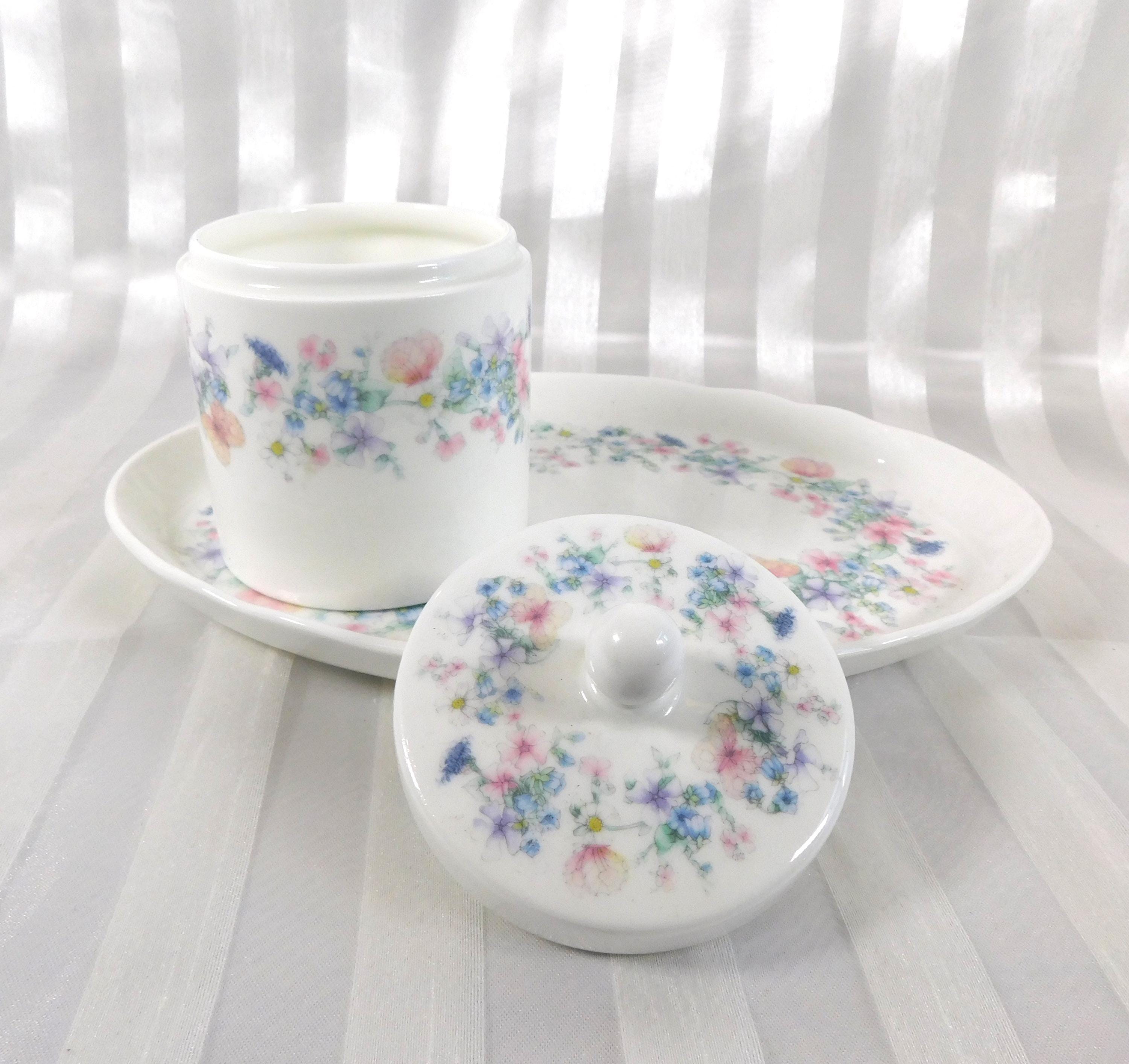 Wedgwood Angela Vanity Tray and Covered Ring/Trinket Dish  # 24718