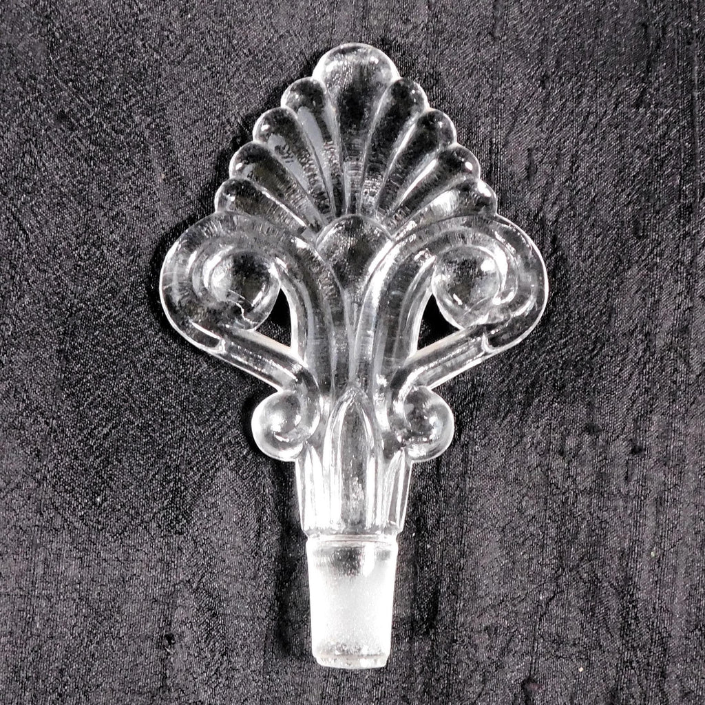 Clear Glass Perfume Bottle with Stoppper # 26382