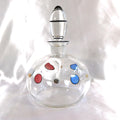Clear Glass Bottle with Color Dots # 23450