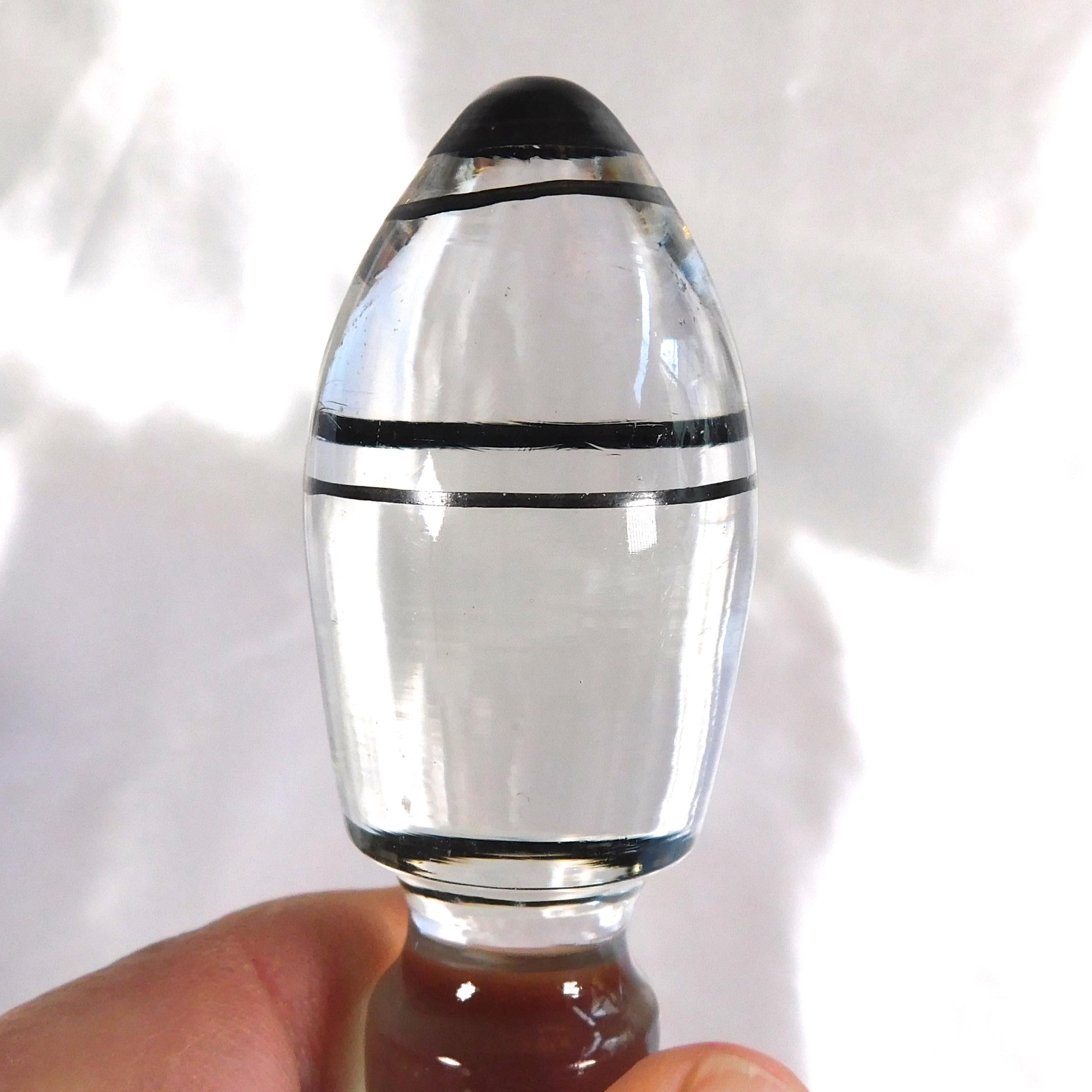 Clear Glass Bottle with Color Dots # 23450