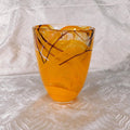 Kosta Boda Orange Art Glass Vase # 27653