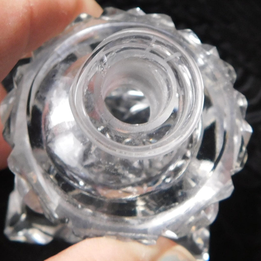 Perfume Bottle with Open Etched Stopper # 24110