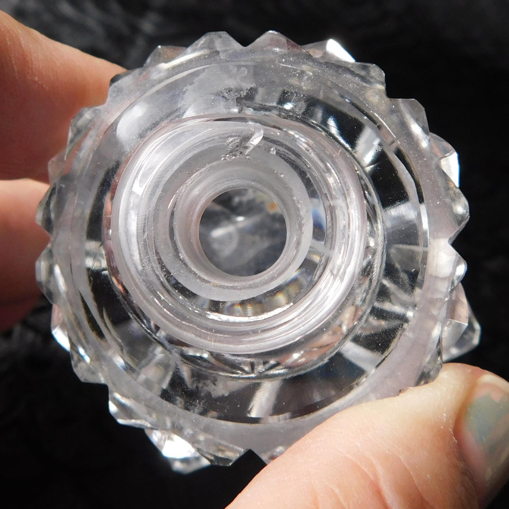 Perfume Bottle with Open Etched Stopper # 24110