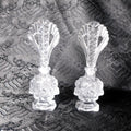 Pair of Two Matching Perfume Bottle with Large Stoppers # 23234