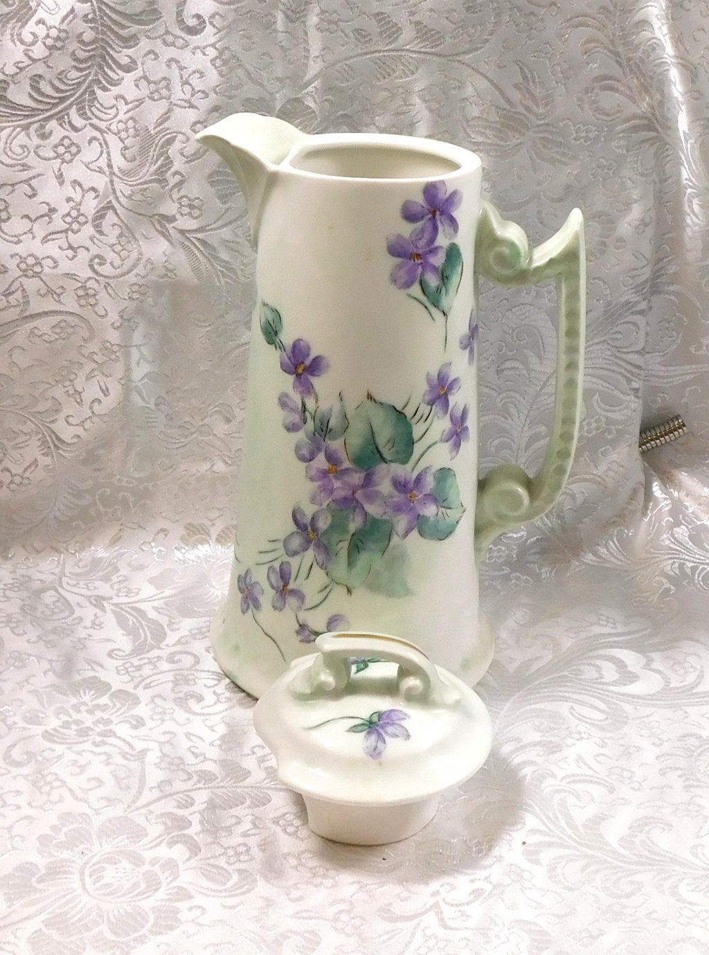 Signed Tressemanes & Vogt Limoges Chocolate Pot #  27232