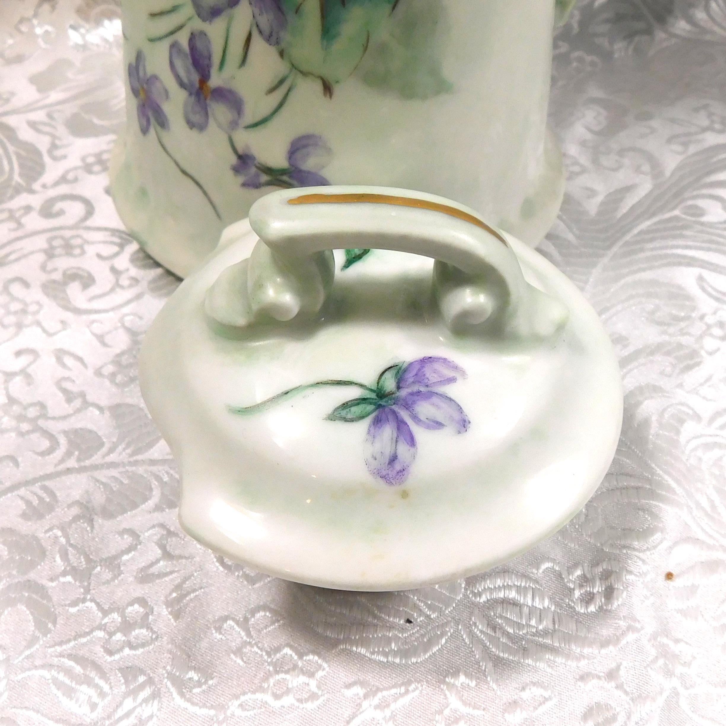 Signed Tressemanes & Vogt Limoges Chocolate Pot #  27232