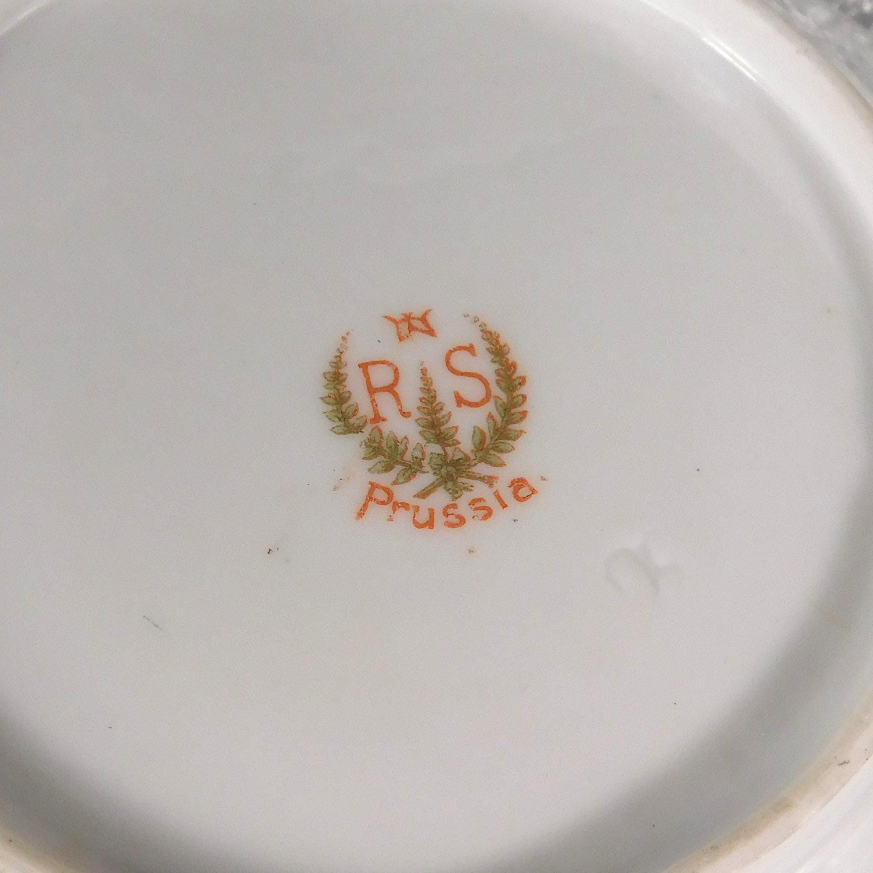 Pair of Two Reinhold Schlegelmilch RS Prussia Fruit Bowls # 27573