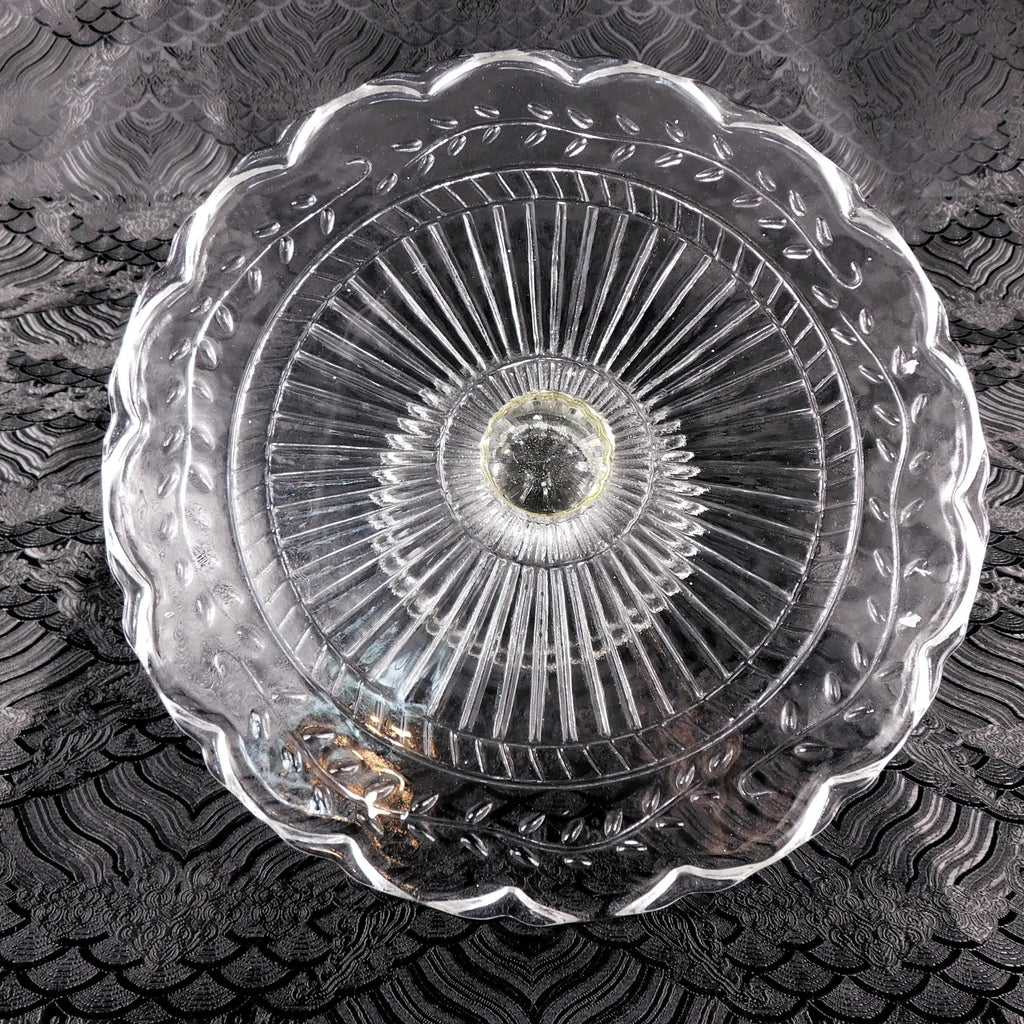 Clear Glass Footed Cake Plate # 27592