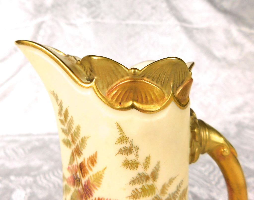 Royal Worcester Pitcher or Jug with Gold Trim # 27585
