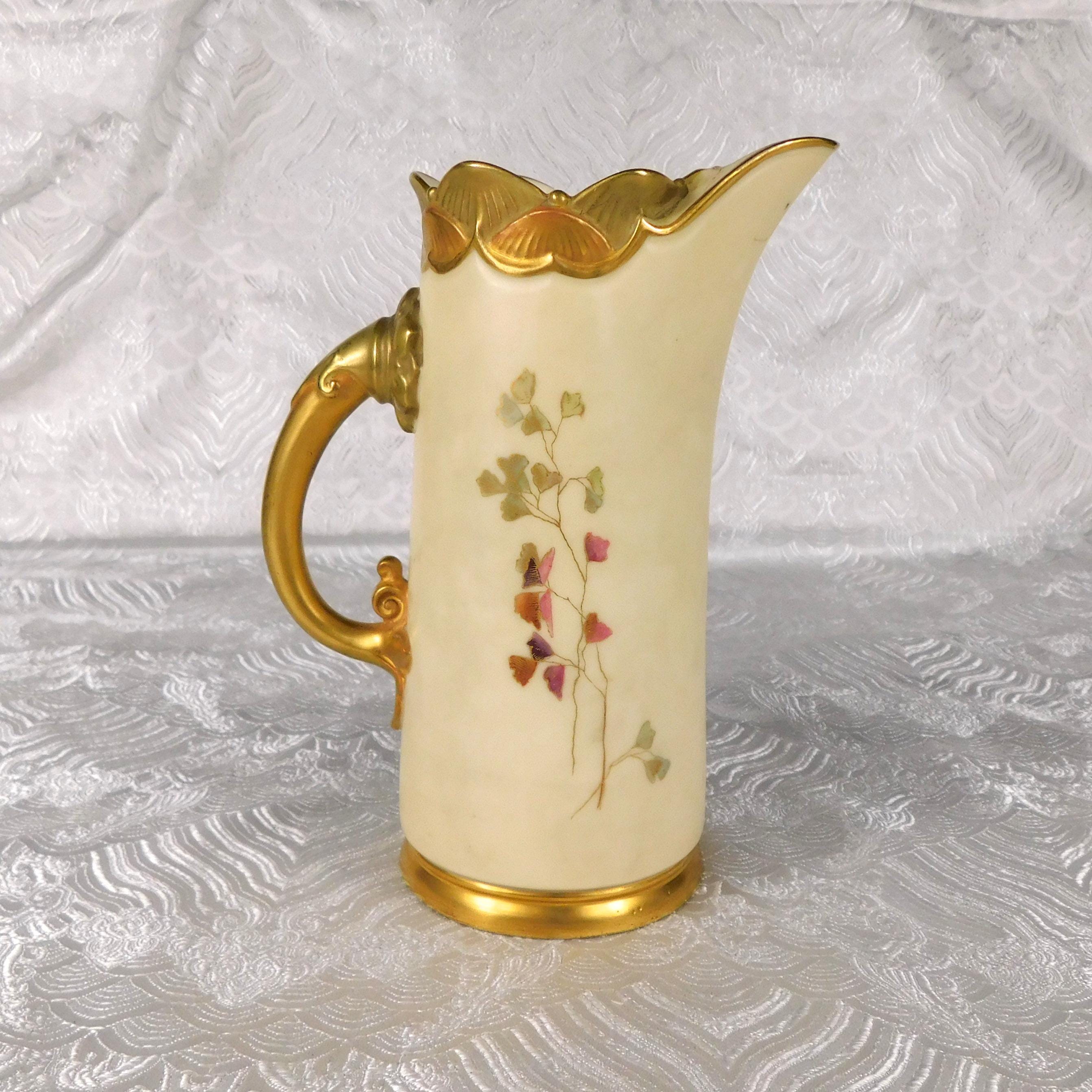 Royal Worcester Pitcher or Jug with Gold Trim # 27585