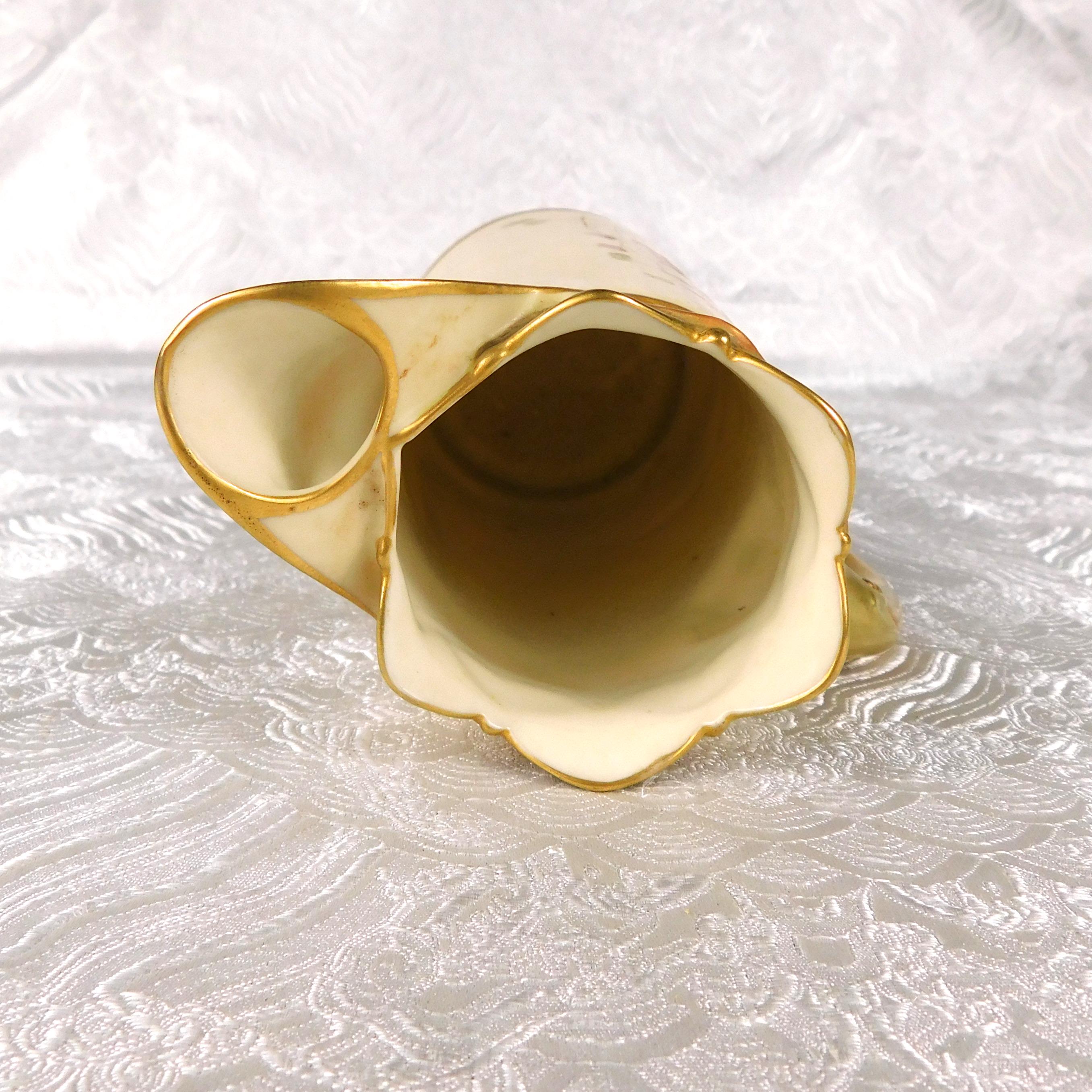 Royal Worcester Pitcher or Jug with Gold Trim # 27585