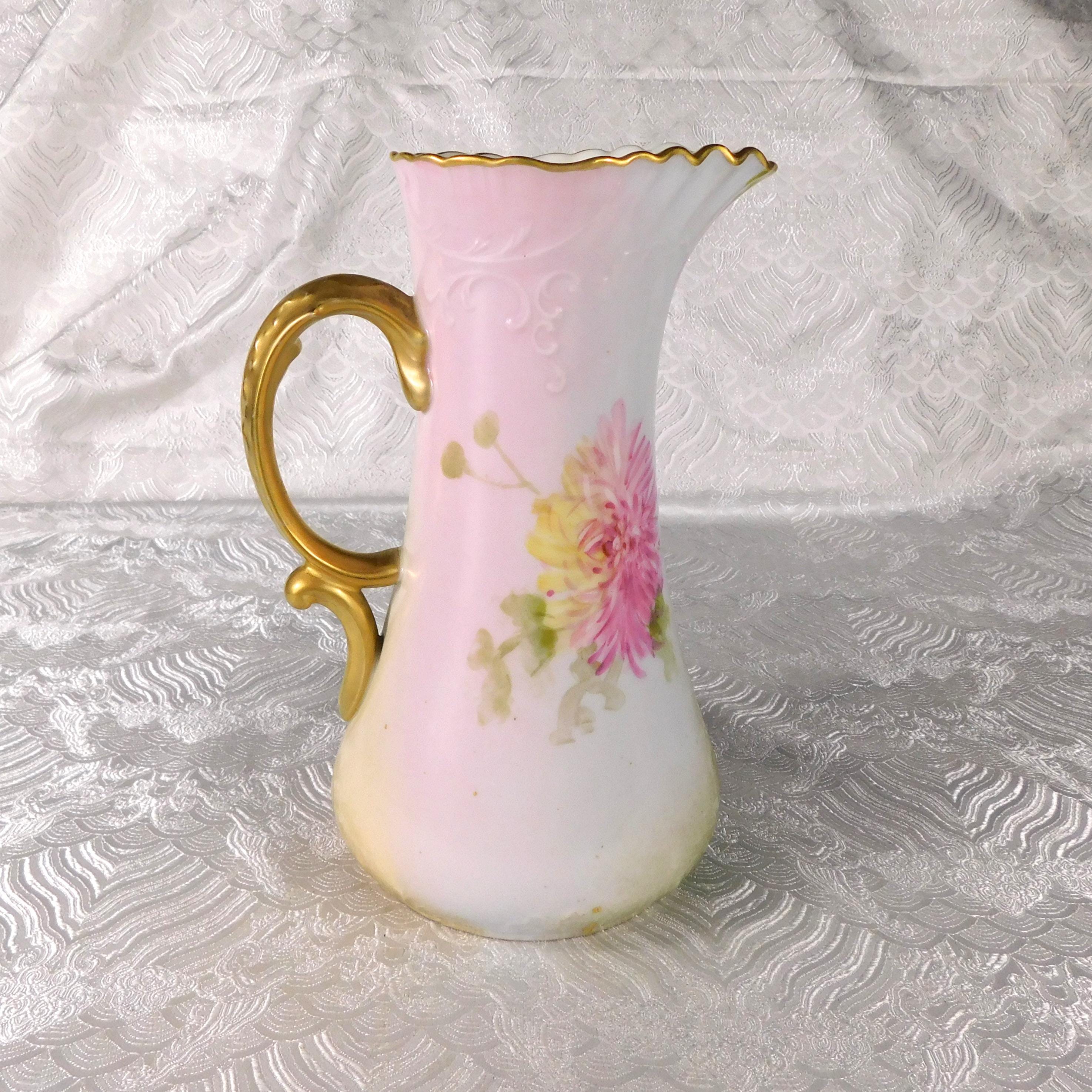 Jean Pouyat Limoges Hand Painted and Signed Chocolate Pot # 27594