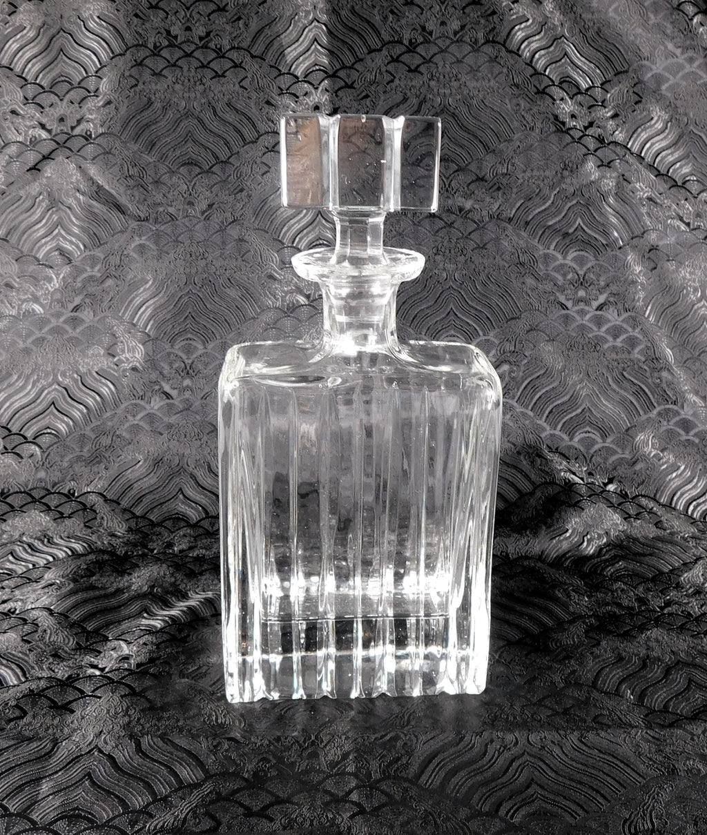 Royal Gallery Ridged Cut Crystal Rectangular Decanter # 27687
