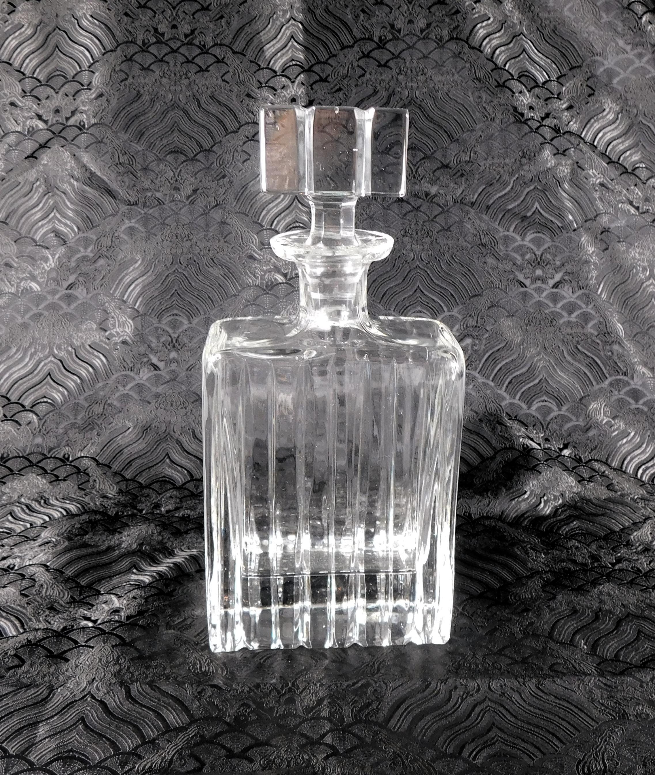 Royal Gallery Ridged Cut Crystal Rectangular Decanter # 27687