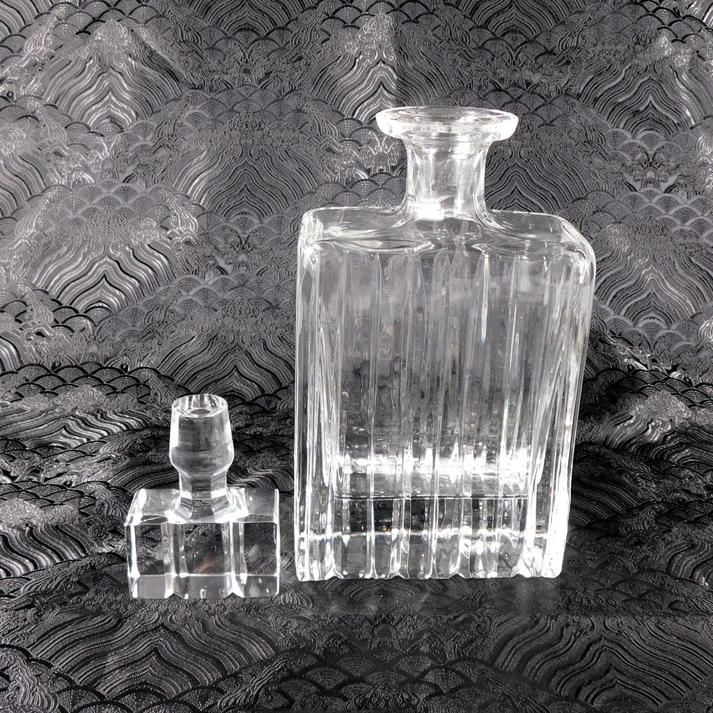 Royal Gallery Ridged Cut Crystal Rectangular Decanter # 27687