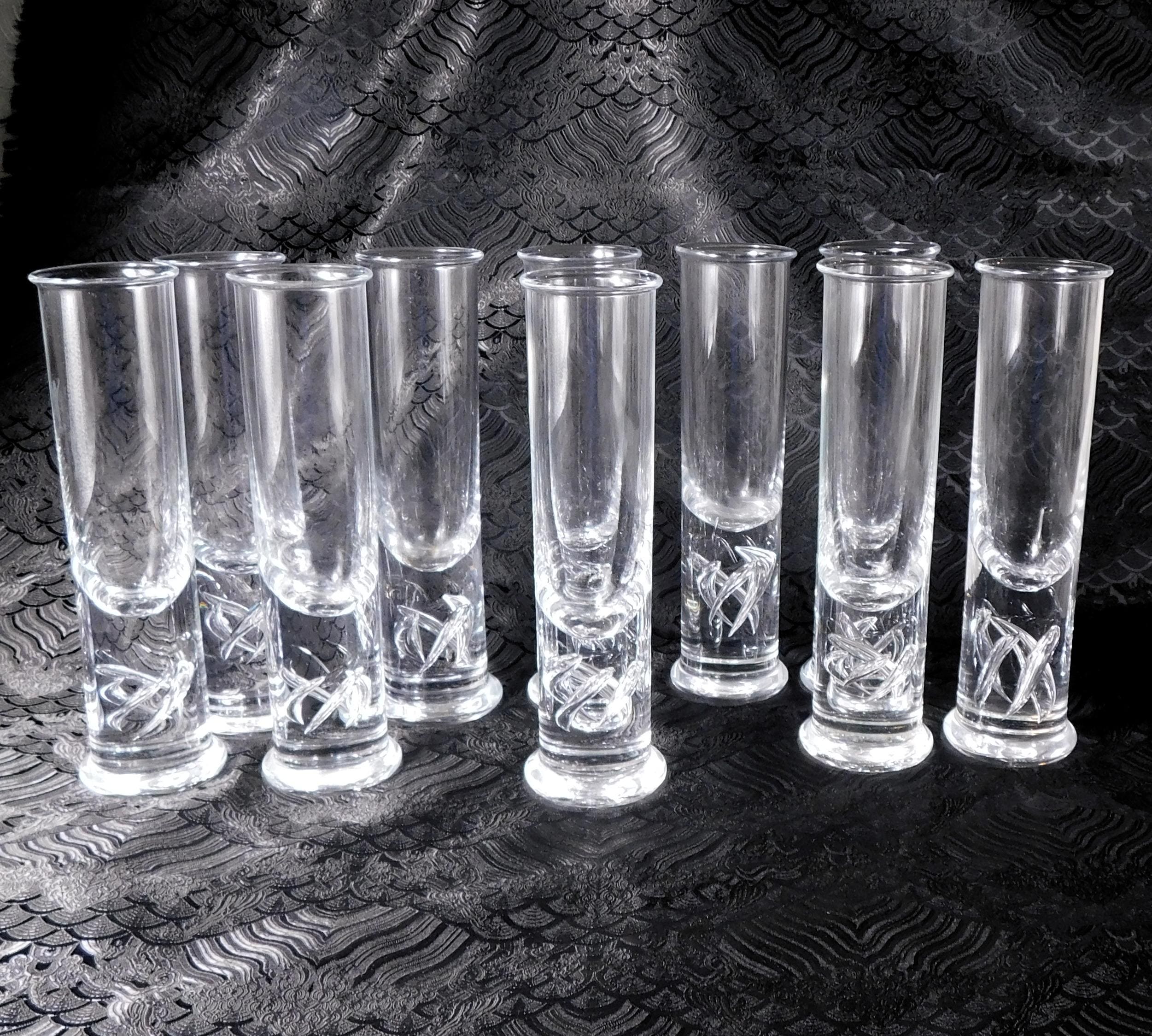 Set of Ten Holmegaard High Life Beer or Pilsner Glasses  # 24077