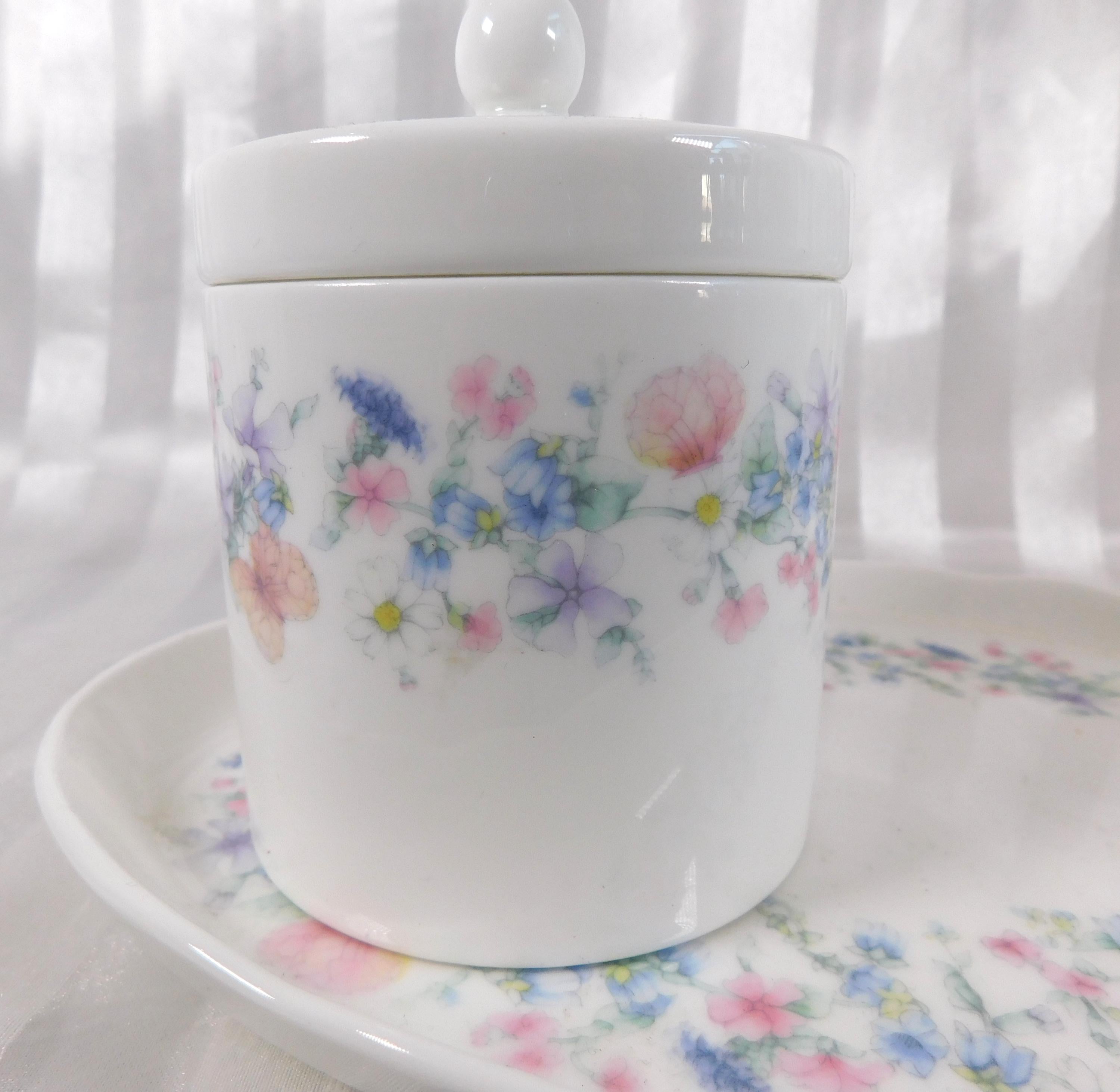 Wedgwood Angela Vanity Tray and Covered Ring/Trinket Dish  # 24718