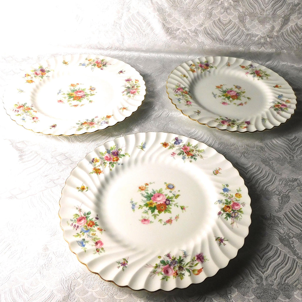 Set of Three Minton Dinner Plates in Marlow # 27593