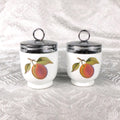 Royal Worcester Set of Two Egg Coddlers in Evesham Gold # 27641