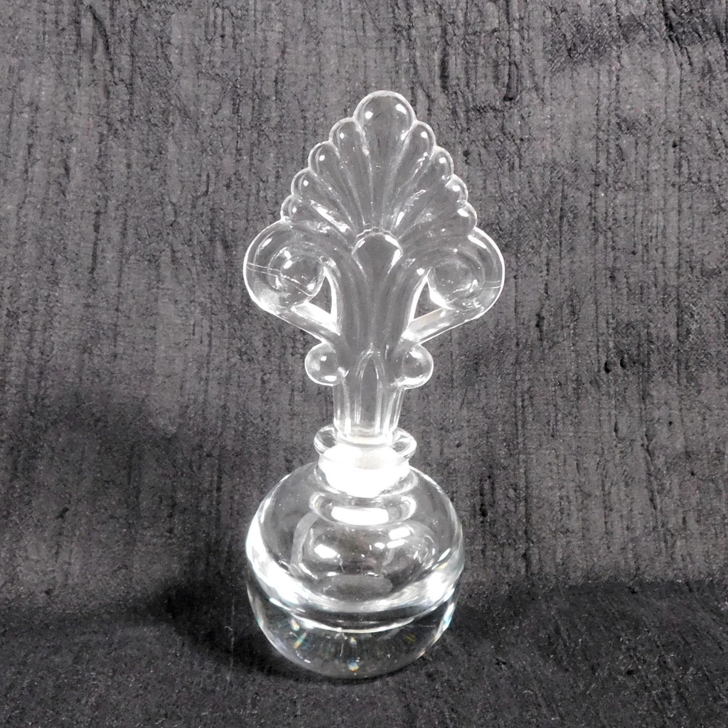 Clear Glass Perfume Bottle with Stoppper # 26382